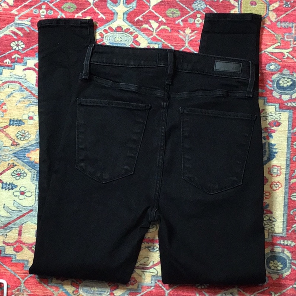♥️A&F Black High Rise Super Skinny Curve Love Distressed Jeans 26 / 2s